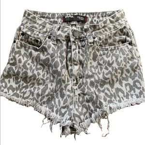 BDG cheetah print shorts.
